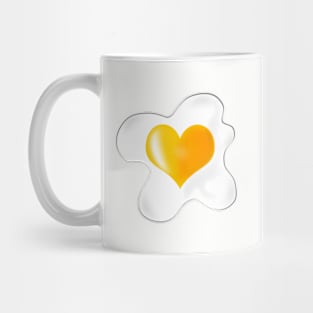 Fried egg heart Mug